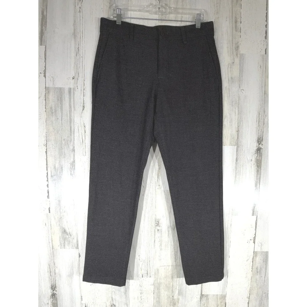Zara Textured Dress Slacks Pants‎ Size 31 (32x28.5) Charcoal Gray Slim Tapered
